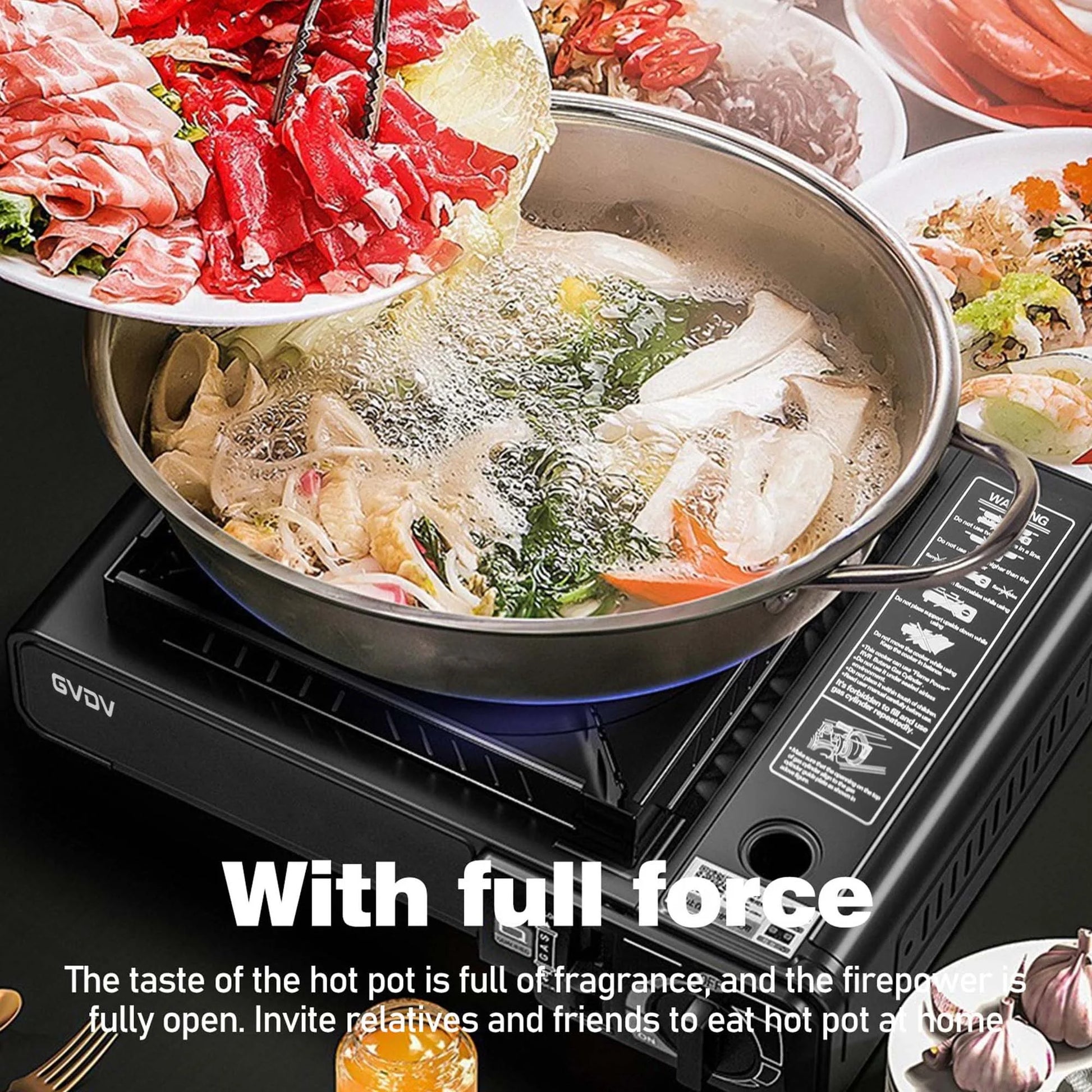AdventureFuel Portable Camping Stove - 1-Burner Butane Gas Stove with Travel Case