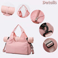 ActiveGlow Yoga Gym Bag - Women's Duffel with Mat Holder, Shoe Compartment & Wet Dry Pockets