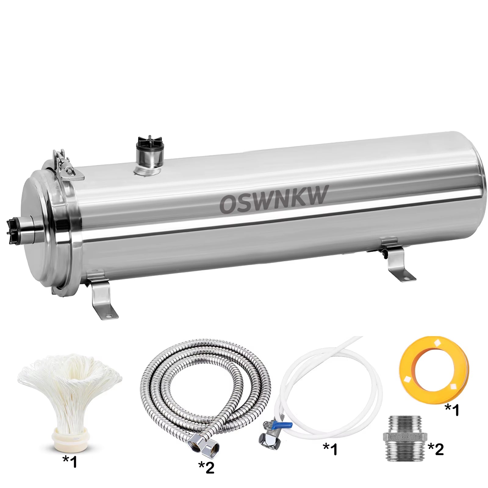 Whole House Water Purifier 0.01Um PVDF Pre-Filter 1000L/H SUS304 Water Filter Can Be Continuously Cleaned for 5 Years
