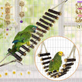 ParrotPal 8-Piece Extra Large Wooden Bird Toys Set – Swing & Chewing Toys for Parakeets & Parrots