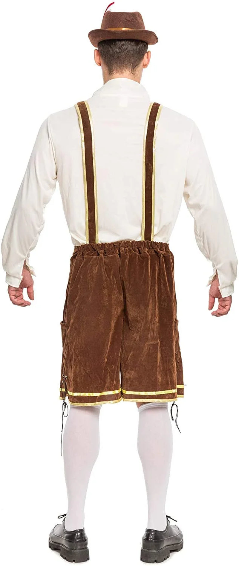 Men's German Bavarian Oktoberfest Costume Set Beer Hat for Adults Halloween