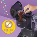 BrewCraft Frappe & Iced Coffee Station - Single Serve Coffee Maker with Integrated Blender, Black Finish