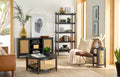 Springwood Cane Media Console - Charcoal TV Stand for TVs Up to 65