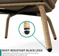 CozyNest Wicker Egg Chair - Oversized Lounger with Stand & Cushions for Outdoor Patio