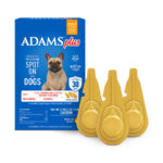 Adams Plus Flea & Tick Spot On 3 Doses 30 Day Control for Medium Dogs 15-30lbs