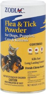 Zodiac Flea & Tick Powder 6 oz. for Dogs Puppies Cats Kittens Shaker Top 2PCK - Image 2
