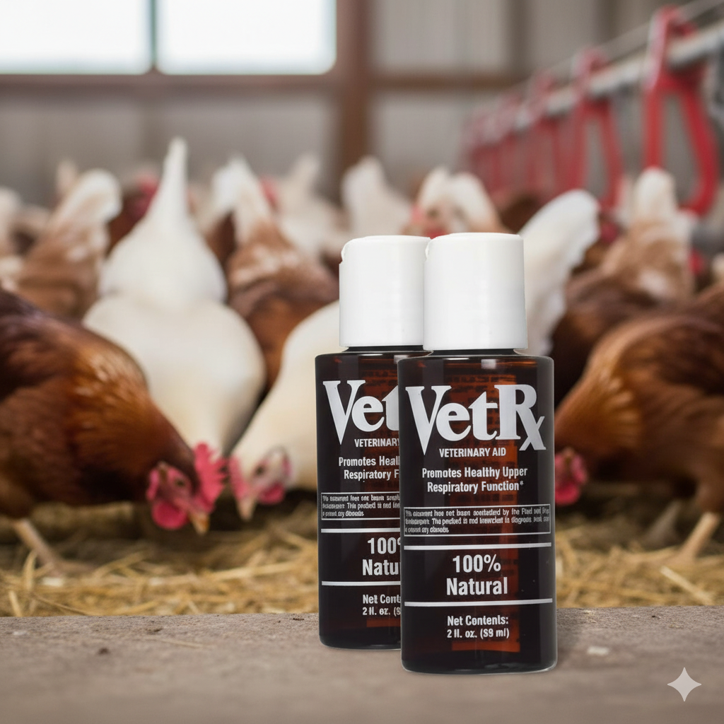 Gemini_Generated_Image_60rjkb60rjkb60rj.png VetRx Poultry 2 oz. for the Relief and Prevention Poultry Health 2-Pack - Image 1